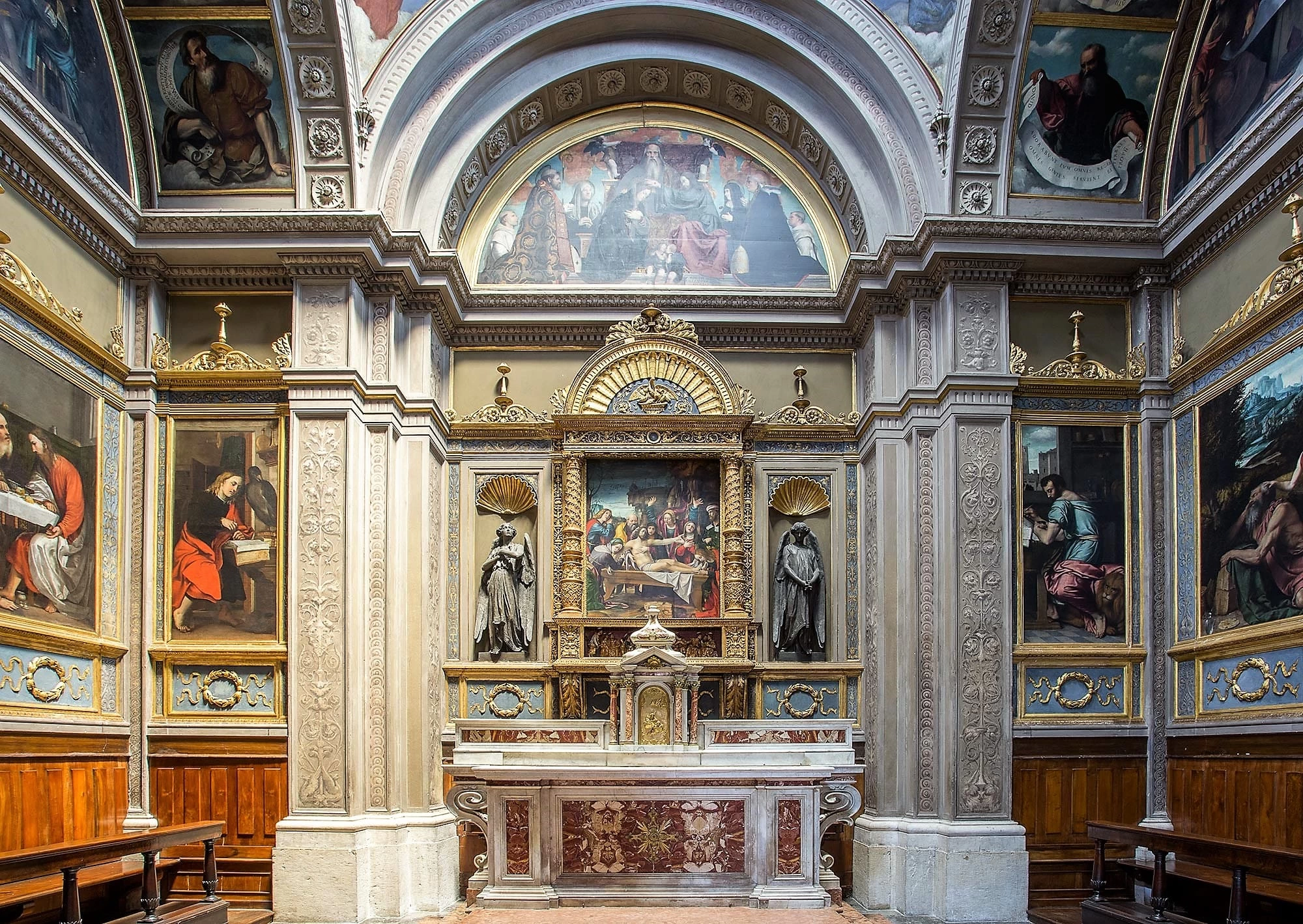 Il Moretto-239-Cappella del Santissimo Sacramento - Brescia, chiesa di San Giovanni Evangelista